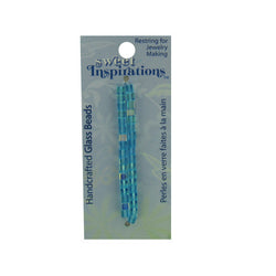 Small Cube Glass Beads, Turquoise