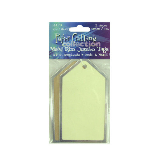 Jumbo Metal-Rim Paper Tags