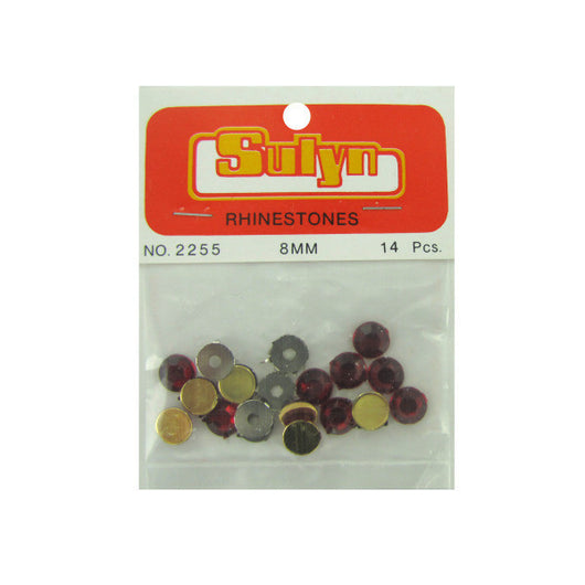 Red Rhinestones, Pack Of 14