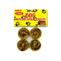 4 Pack Spiral Dog Treats