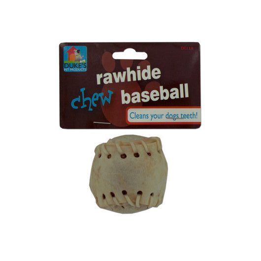 Rawhide Baseball Dog Chew