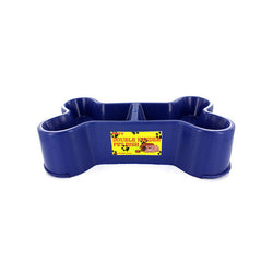 Bone-Shaped Double Feeder Pet Dish