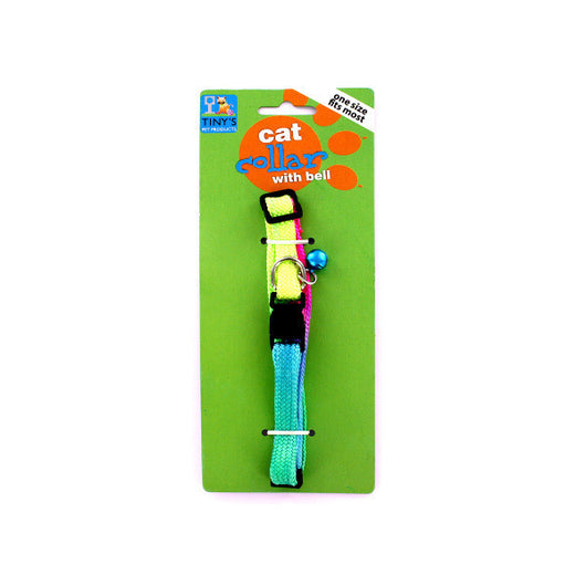 Multi-Color Cat Collar With Bell