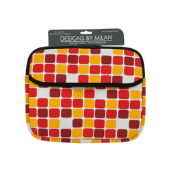 Protective Tablet Case With Red Squares Design