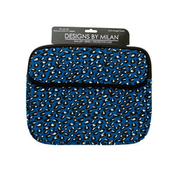 Protective Tablet Case With Blue Leopard Print Design