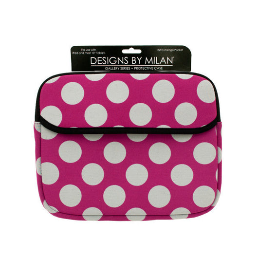 Protective Tablet Case With Pink Polka Dot Design