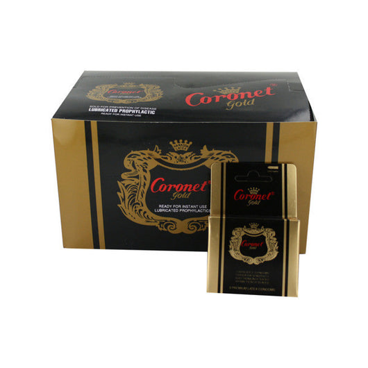 Coronet Gold Lubricated Condoms, Pack Of 3