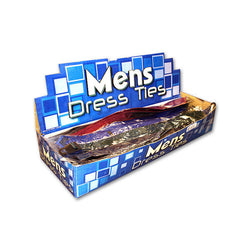 Polyester Assorted Solid Color Men's Tie Display