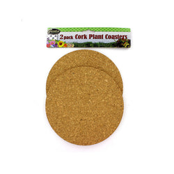 2 Pack Cork Plant Coasters