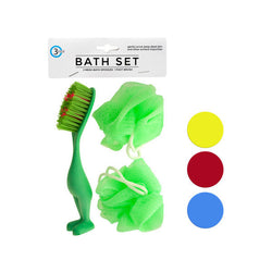 Bath Sponges & Foot Brush Set