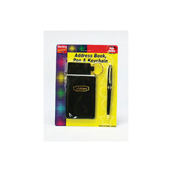 Address Book With Pen And Keychain