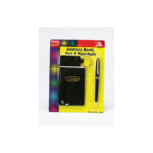 Address Book With Pen And Keychain