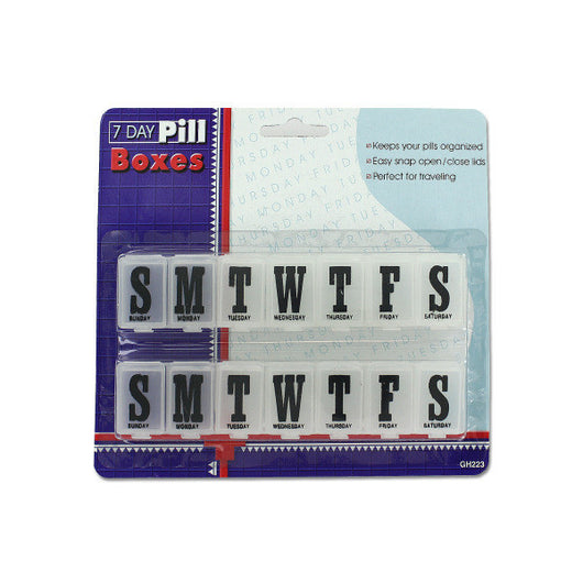 Seven Day Pill Boxes Set