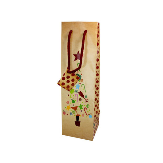 Holiday Bottle Gift Bag