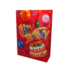 Birthday Xl Gift Bag 1381 Red