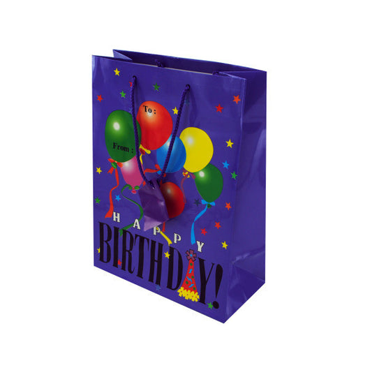 Birthday Md Gift bag 10004Prpl