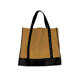 Large Carrying Capacity Tan/Black Shopping Tote