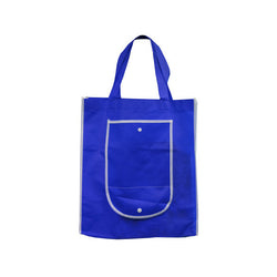 Blue Shopping Tote With Pocket