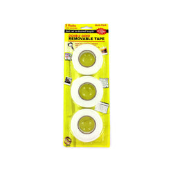 3 Rolls Double-Sided Removable Tape