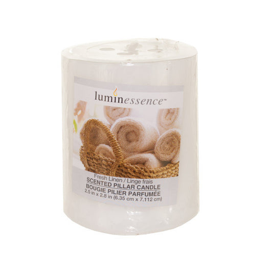 Fresh Linen Scented Pillar Candle
