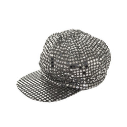 Silver Sequin News Boy Hat