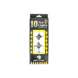 10 Pack White Tea light Candles