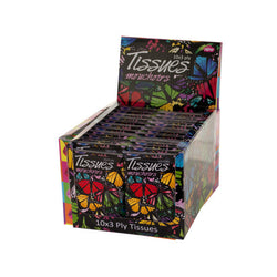 Butterfly Print Tissues Countertop Display
