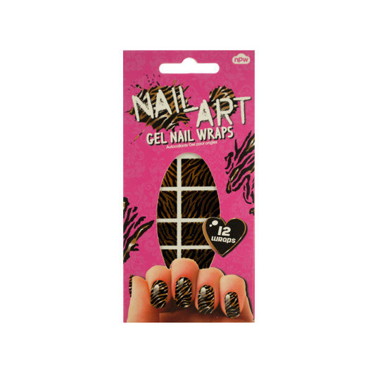Tiger Stripes Nail Art Gel Nail Wraps Set