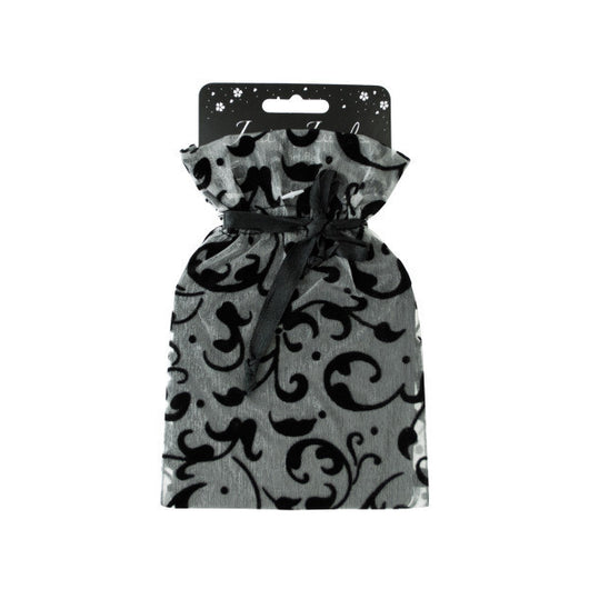 Flocked Organza Sachet Bag
