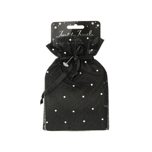 Jeweled Organza Sachet Bag