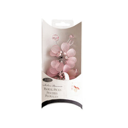 Frosted Pink Bouquet Floral Picks
