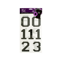 Iron-On Flocked Numbers