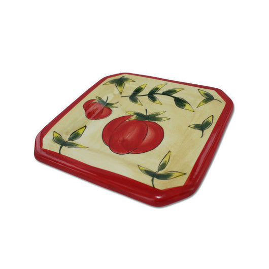 Tomato Ceramic Square Oil Plate