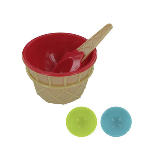 Ice Cream Bowl And Matching Spoon Set