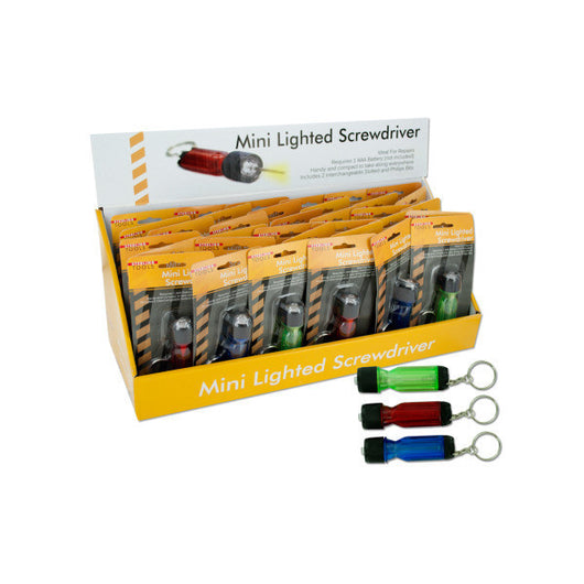 Lighted Screwdriver Key Chain Display
