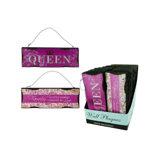 Saying Plaque With Wire Hanger