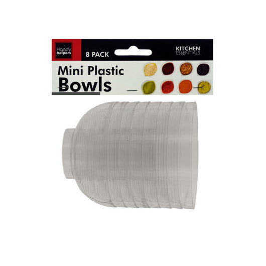 Clear Mini Condiment Bowls Set