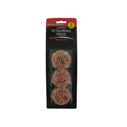 Copper Scouring Pads, Package Of 3