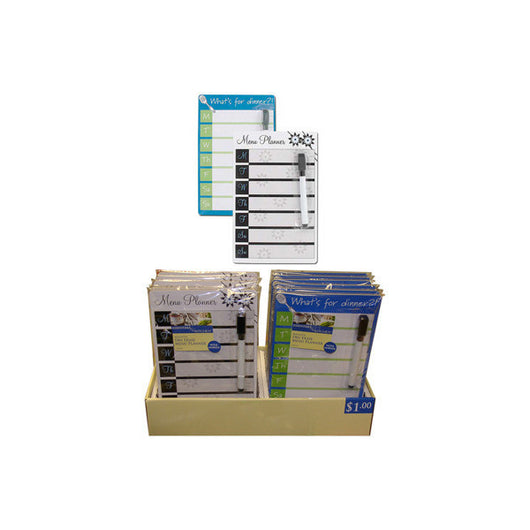 Dry Erase Menu Planner Display