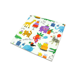 Animal Print Happy Birthday Flat Wrapping Paper
