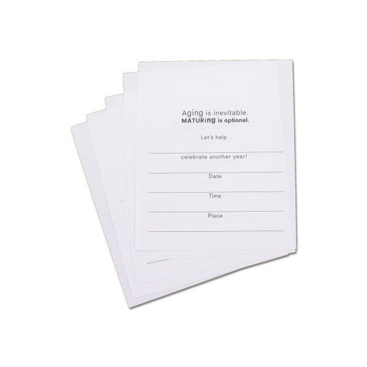 Mix And Match Party Invitation Inserts, Aging