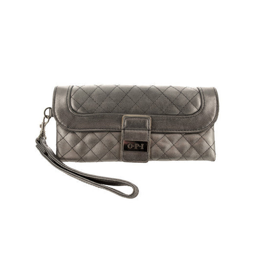 Quilted Pewter Wristlet