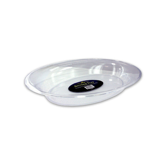 Oval Crystal Cut Serving Bowl