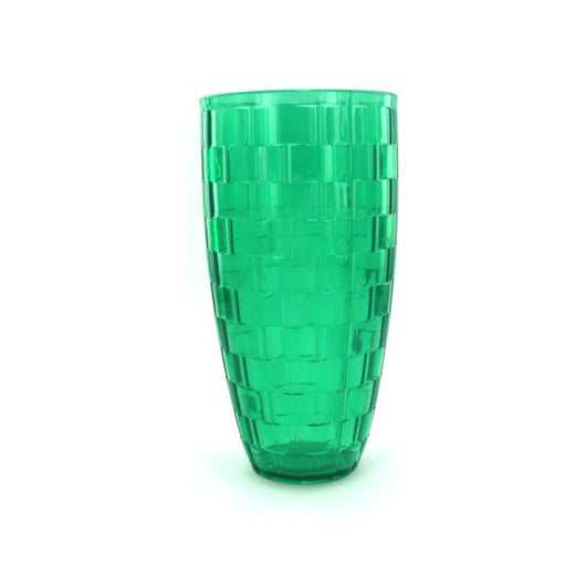 Plastic Tumbler With Weave Pattern
