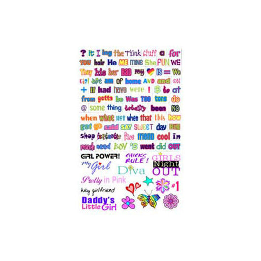 Girl Talking' Word Magnet Set