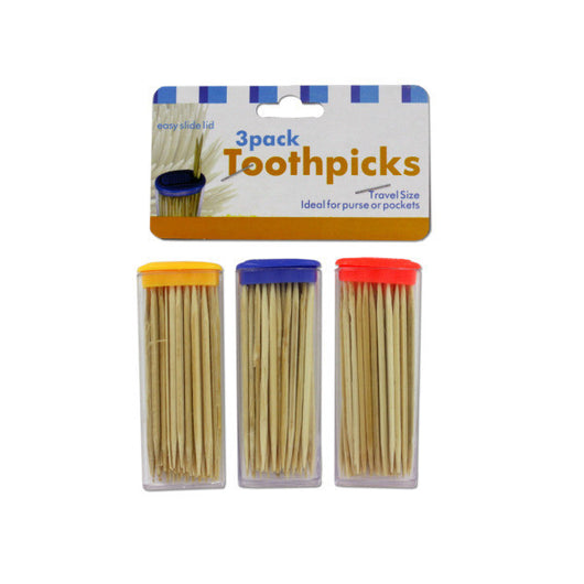 Travel Size Toothpick Containers With Toothpicks