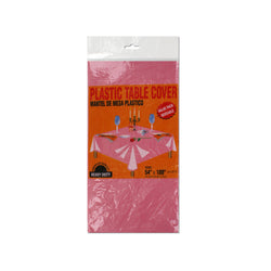 Pink Plastic Tablecloth