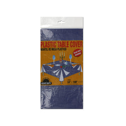 Blue Plastic Tablecloth
