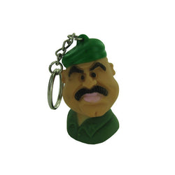 Army General Head Key Chain