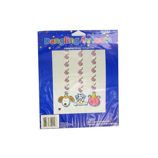 Dangling 1St Birthday Party Cut-Outs